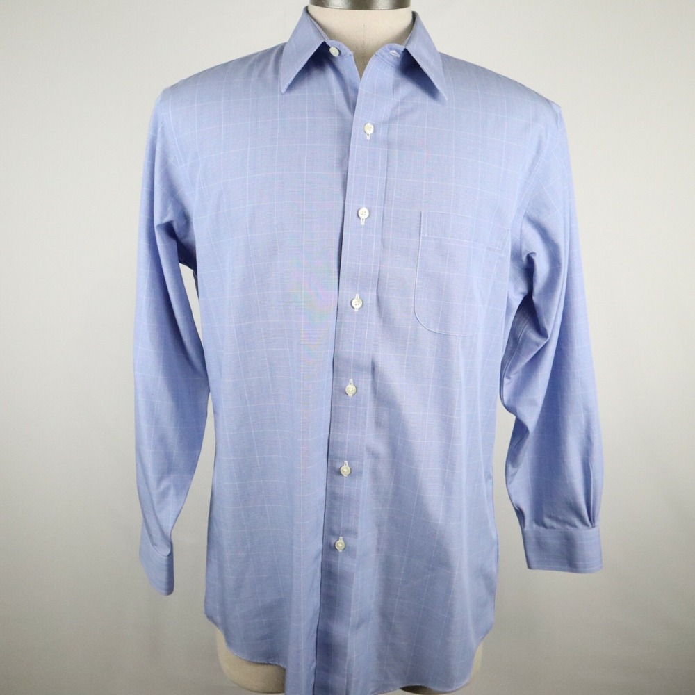 Brooks Brothers‎ Shirt Mens 16-2/3 Regent Non Iron Button Up Plaid Long Sleeve